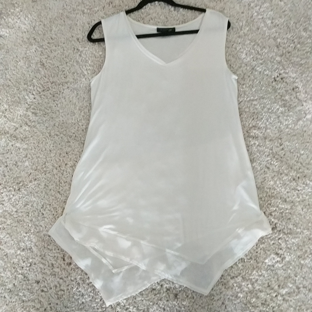 WHBM sleeveless cotton top size L